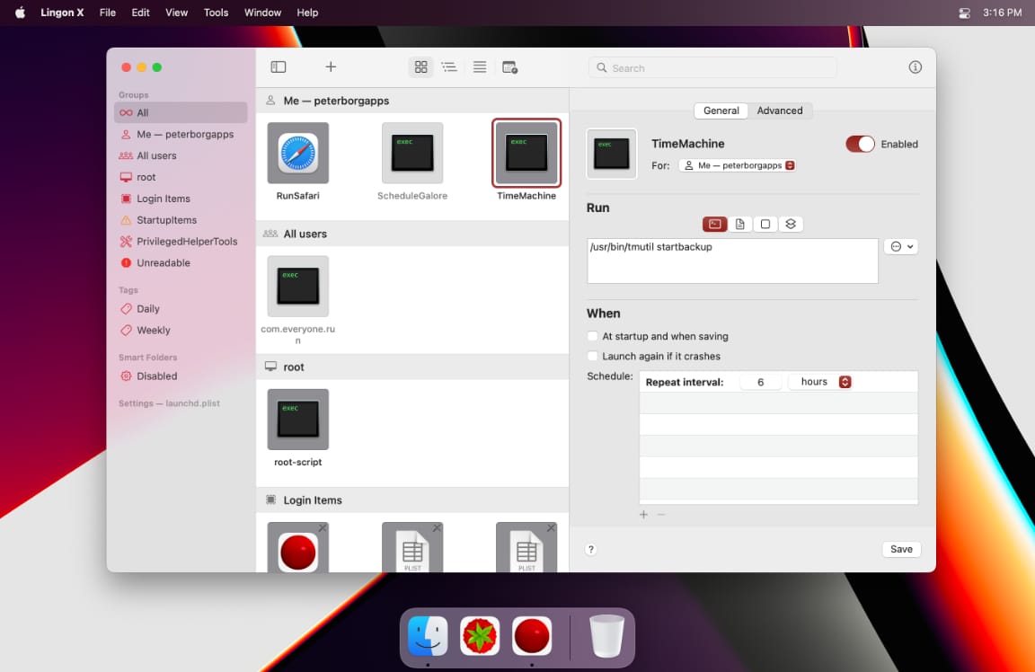 Lingon X 7.6 Mac 破解版 优秀的系统服务配置编辑工具